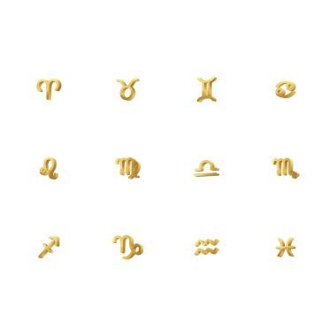 Zodiac vektör çizimi, simge ögesi arkaplanı