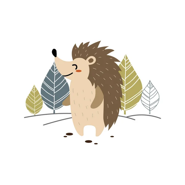 Hedgehog Vector Ilustración Icono Elemento Fondo — Vector de stock