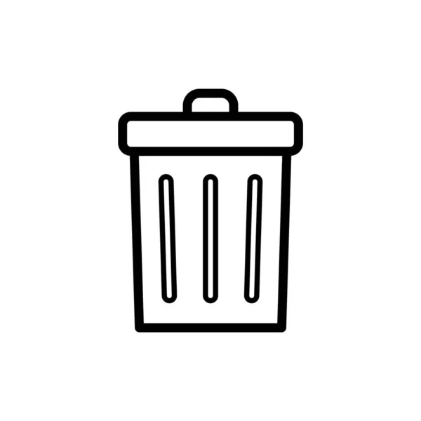 Bin Vector Ilustración Icono Elemento Fondo — Vector de stock