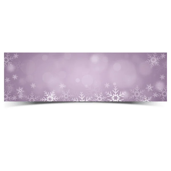 Banner Vetorial Colorido Para Cartões Férias Inverno — Vetor de Stock