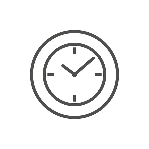 Plantilla Vectorial Del Icono Del Tiempo Ilustración Del Reloj — Vector de stock