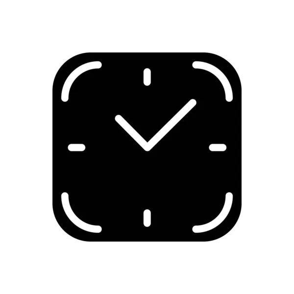 Vektorvorlage Des Zeitsymbols Uhrenillustration — Stockvektor
