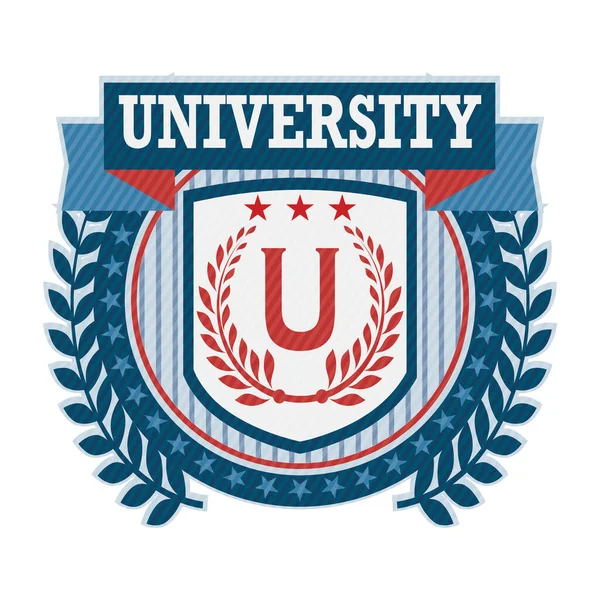 Logotipo Colorato Istituzione Educativa Modello Vettoriale Tema Dell Istruzione — Vettoriale Stock
