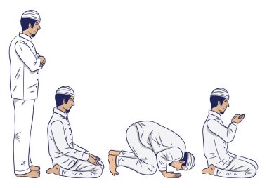 Din teması için renkli vektör illüstrasyonu 