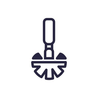 Tasarımınız için temizleme simgesinin vektör şablonu