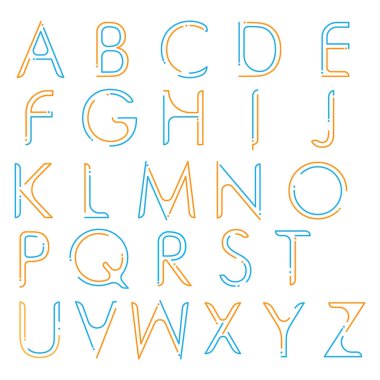 Spor giyim için yaratıcı yazı tipinin vektör çizimi