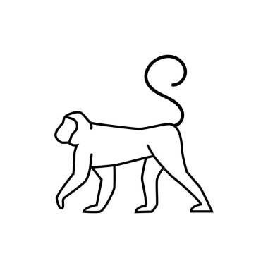 Beyaz arkaplanda hayvan simgesi 