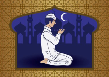 Din teması için renkli vektör illüstrasyonu 