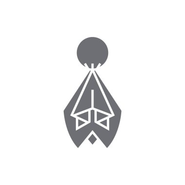 Basit grafik simgesi vektör illüstrasyonu