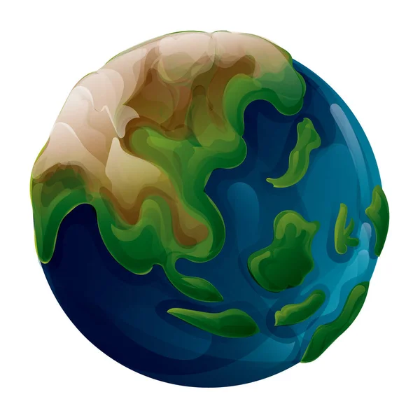 Illustration Vectorielle Colorée Globe — Image vectorielle