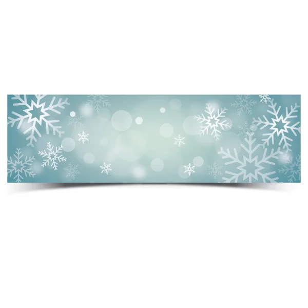 Banner Vetorial Colorido Para Cartões Férias Inverno — Vetor de Stock