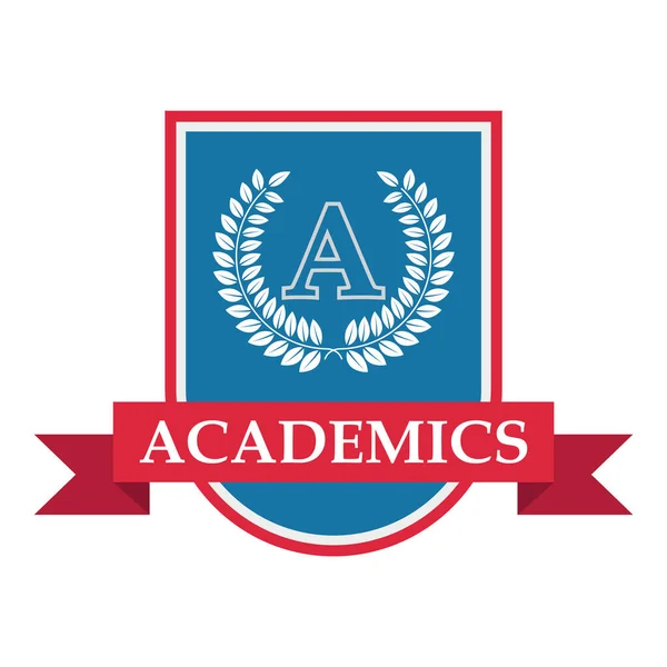 Logotipo Colorato Istituzione Educativa Modello Vettoriale Tema Dell Istruzione — Vettoriale Stock