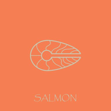 yiyecek konsepti arka plan, modern vektör illüstrasyonu 