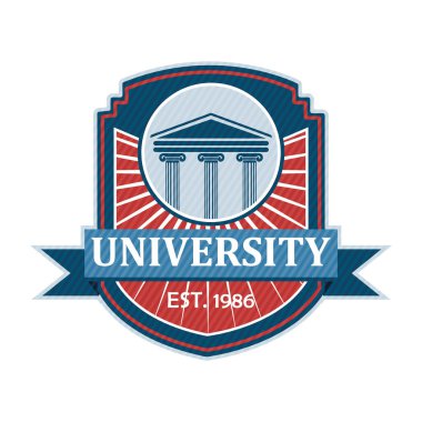 Eğitim kurumunun renkli logoti. Eğitim teması için vektör şablonu