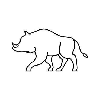 Beyaz arkaplanda hayvan simgesi 