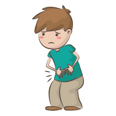 hasta çocuk vektör illüstrasyonu, simge element arkaplanı