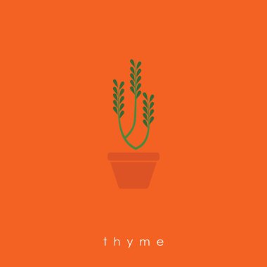 bitki simgesi vektör illüstrasyonu 