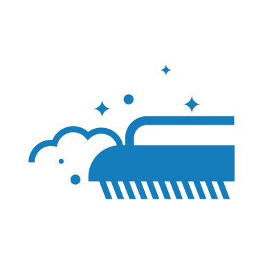 Tasarımınız için temizleme simgesinin vektör şablonu