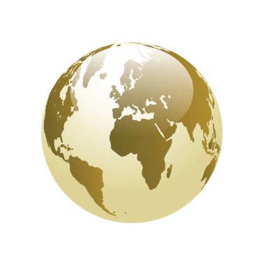 Dünya 'nın renkli vektör çizimi