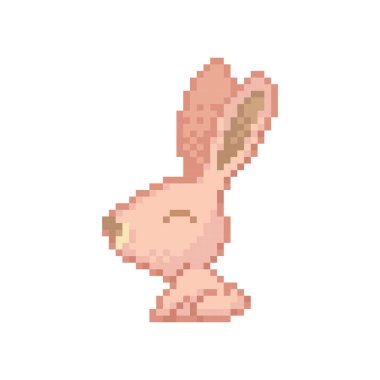 Tavşan vektör illüstrasyonu, simge element arkaplanı