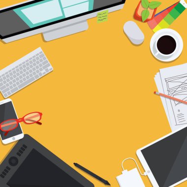 Web sitesi, vektör illüstrasyonu için düz simge 