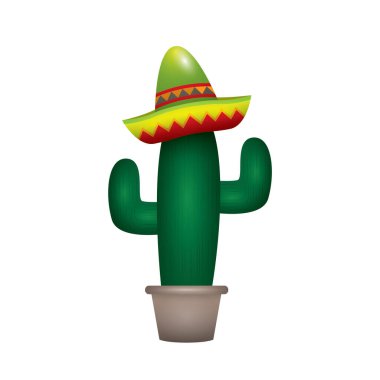 cacti vektör illüstrasyonu, simge ögesi arkaplanı