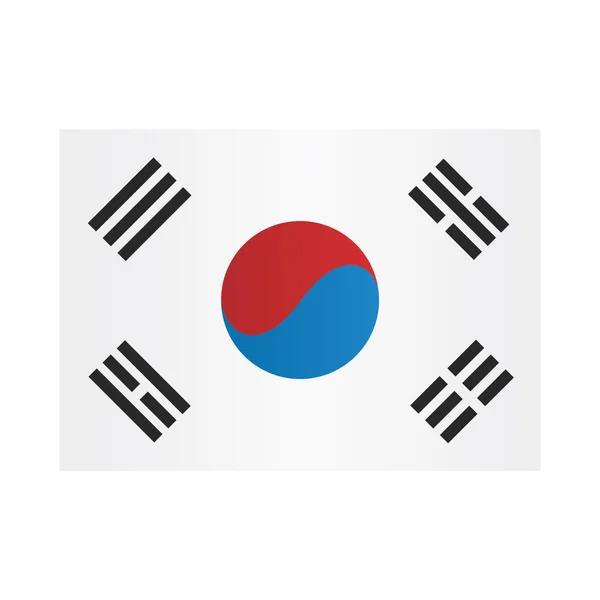 Korea Vector Illustratie Icoon Element Achtergrond — Stockvector