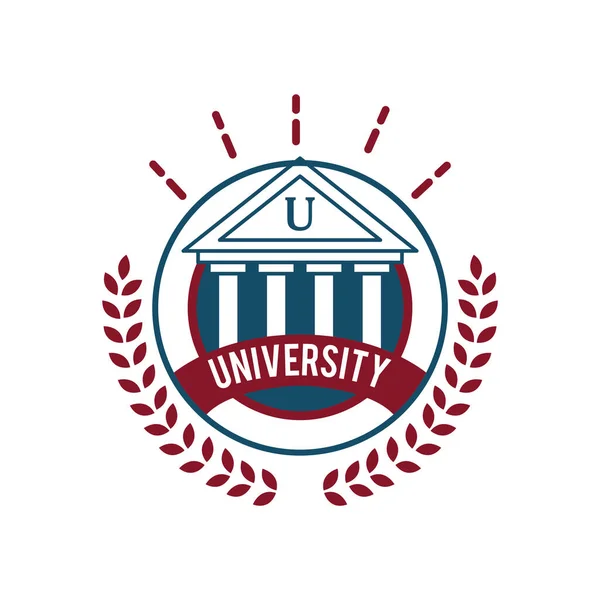 Logotipo Colorido Institución Educativa Plantilla Vectorial Para Tema Educación — Archivo Imágenes Vectoriales