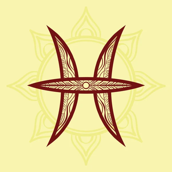 Icona Segno Zodiacale Simbolo Dell Oroscopo Illustrazione Vettoriale — Vettoriale Stock