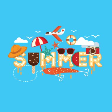 Basit grafik vektör illüstrasyonu