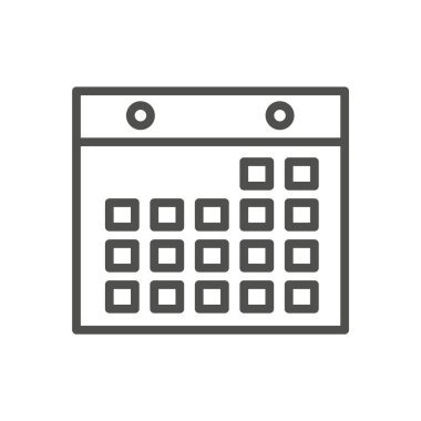 Zaman simgesinin vektör şablonu, saat illüstrasyonu 