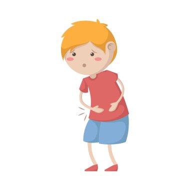 hasta çocuk vektör illüstrasyonu, simge element arkaplanı