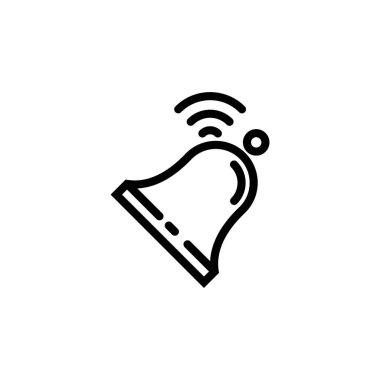 Çan vektör illüstrasyonu, simge ögesi arkaplanı