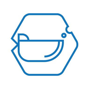 Basit grafik simgesi vektör illüstrasyonu