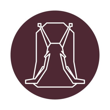 Web sitesi, vektör illüstrasyonu için düz simge 