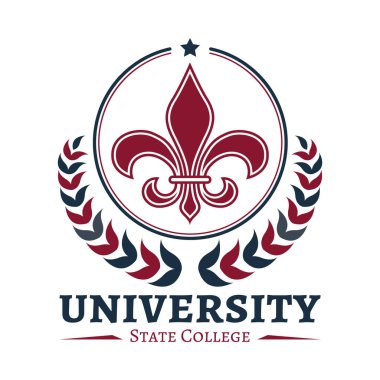 Eğitim kurumunun renkli logoti. Eğitim teması için vektör şablonu