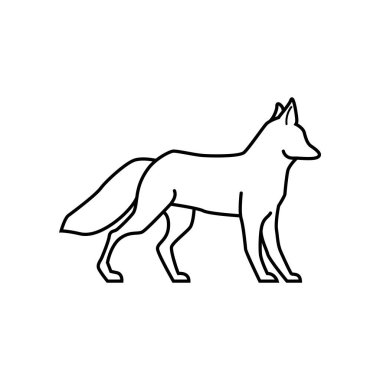 Beyaz arkaplanda hayvan simgesi 