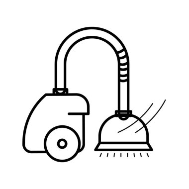 Tasarımınız için temizleme simgesinin vektör şablonu