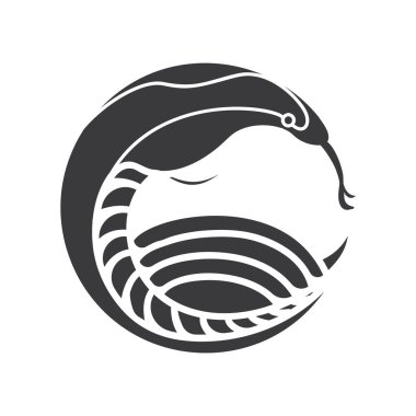 Simgeli basit biçimlendirilmiş pankart, vektör illüstrasyonu