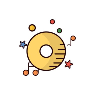 Vektör illüstrasyonu, simge ögesi arkaplanı