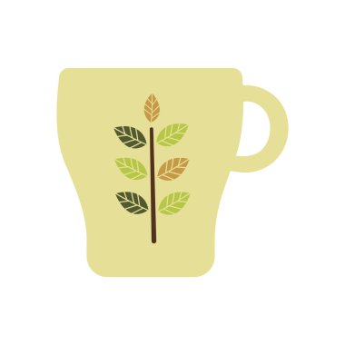 Kahve teması için renkli vektör illüstrasyonu