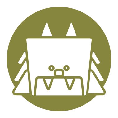 Web sitesi, vektör illüstrasyonu için düz simge 