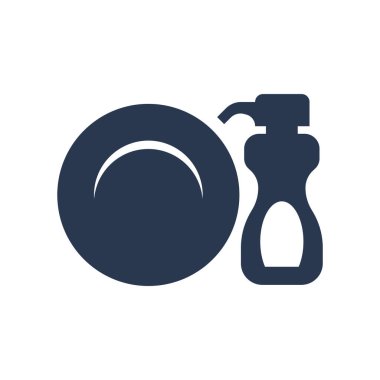 Tasarımınız için temizleme simgesinin vektör şablonu