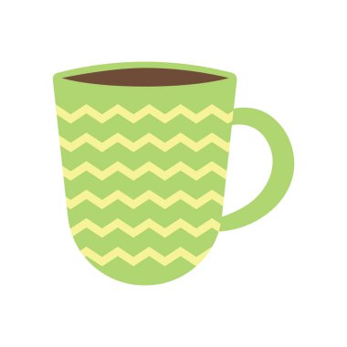 Kahve teması için renkli vektör illüstrasyonu