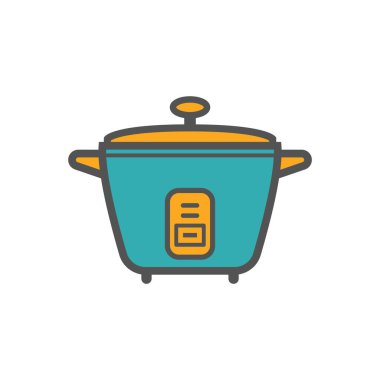 Simgeli basit biçimlendirilmiş pankart, vektör illüstrasyonu