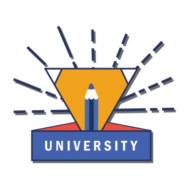 Basit grafik simgesi vektör illüstrasyonu