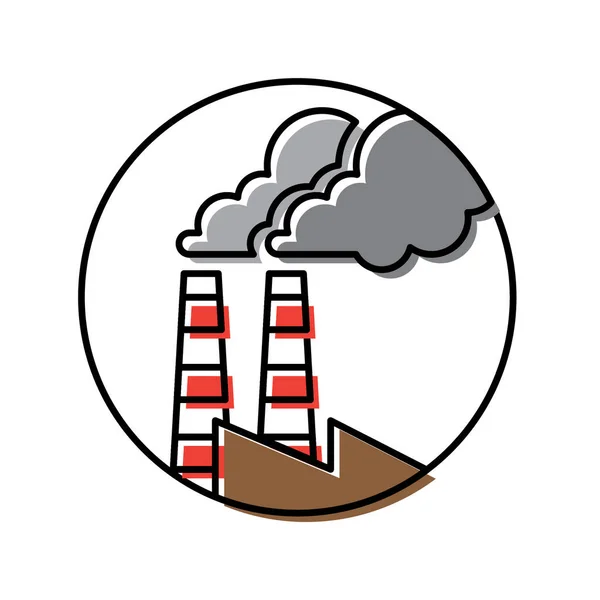 Ilustracja Wektora Fabrycznego Tło Elementu Ikony — Wektor stockowy