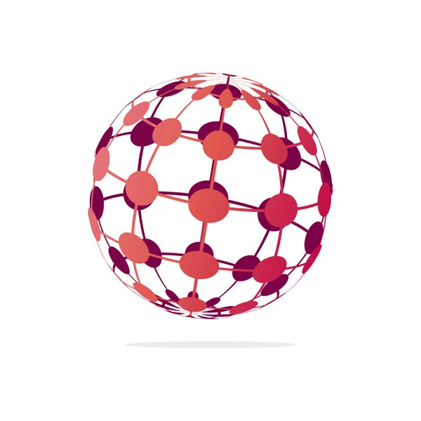 Illustration Vectorielle Colorée Globe — Image vectorielle