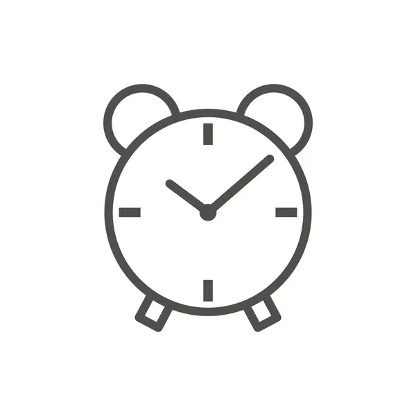 Plantilla Vectorial Del Icono Del Tiempo Ilustración Del Reloj — Vector de stock