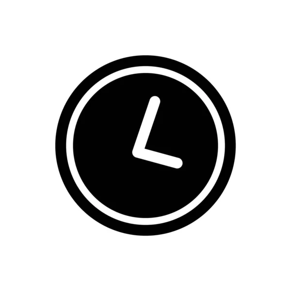 Zaman Simgesinin Vektör Şablonu Saat Illüstrasyonu — Stok Vektör